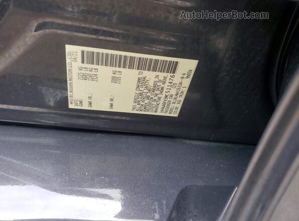 1N4AA6FV3MC511476 2021 NISSAN MAXIMA PLATINUM Серый Вид подкапотного пространства