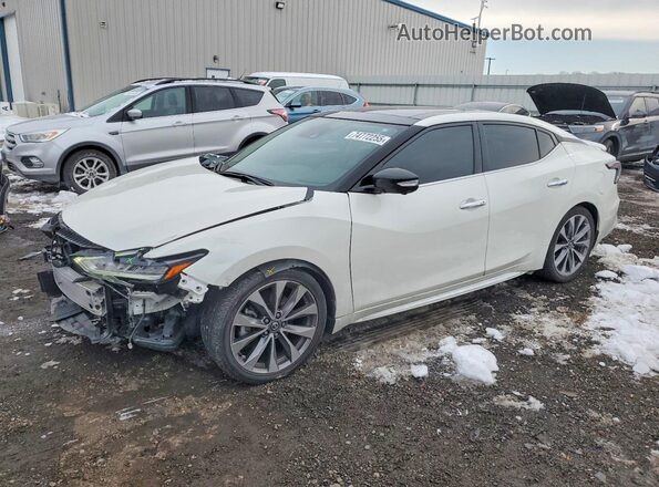 1N4AA6FV5LC385698 2020 NISSAN MAXIMA PLATINUM White Передня ліва чверть