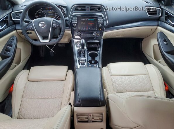 1N4AA6FV5LC385698 2020 NISSAN MAXIMA PLATINUM White Вид панелі приладів