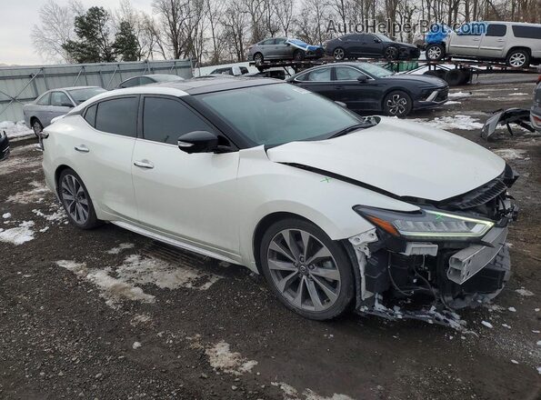 1N4AA6FV5LC385698 2020 NISSAN MAXIMA PLATINUM White Передня права чверть