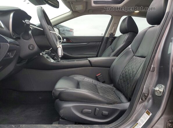 1N4AA6FV9MC509151 2021 NISSAN MAXIMA PLATINUM Gray Widok wnętrza z przodu