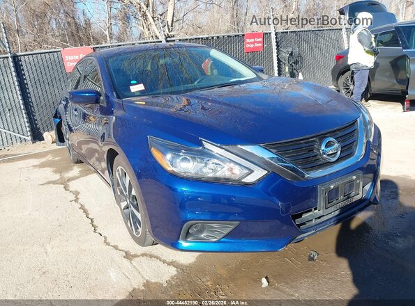 1N4AL3AP1JC296242 2018 NISSAN ALTIMA Синий Передняя правая четверть