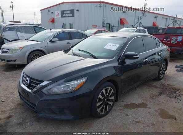 1N4AL3APXJC133234 2018 NISSAN ALTIMA Black Առջևի ձախ երեք քառորդ տեսարան