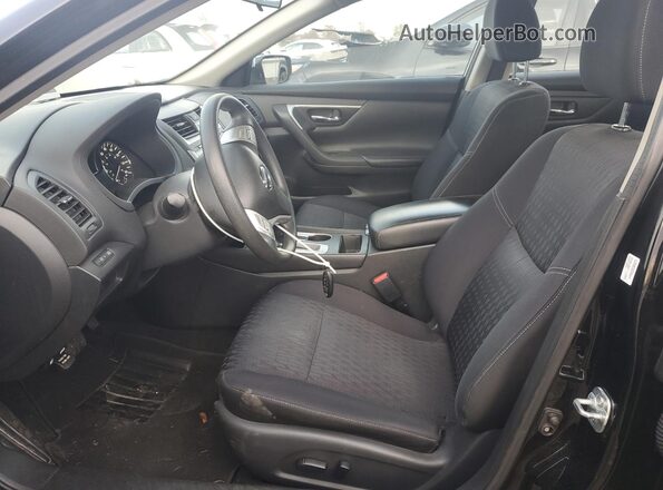 1N4AL3APXJC223662 2018 NISSAN ALTIMA Black Widok wnętrza z przodu