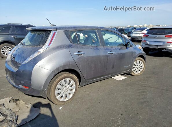 1N4AZ0CP2GC302388 2016 NISSAN LEAF Серый Задняя правая четверть