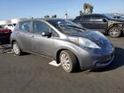 2016 Nissan Leaf S Серый vin: 1N4AZ0CP2GC302388