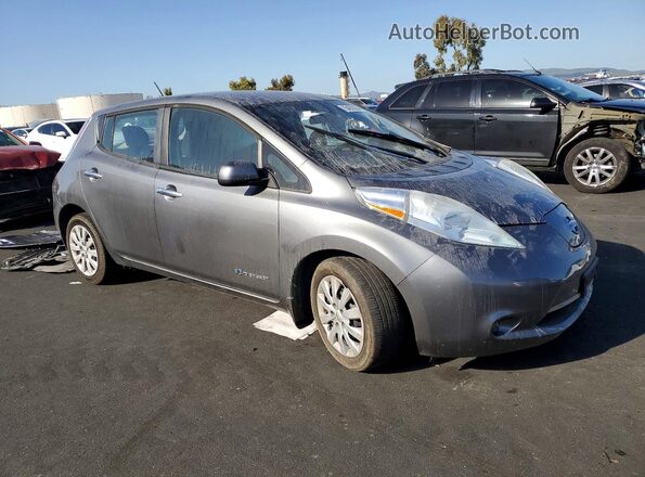 1N4AZ0CP2GC302388 2016 NISSAN LEAF Серый Передняя правая четверть