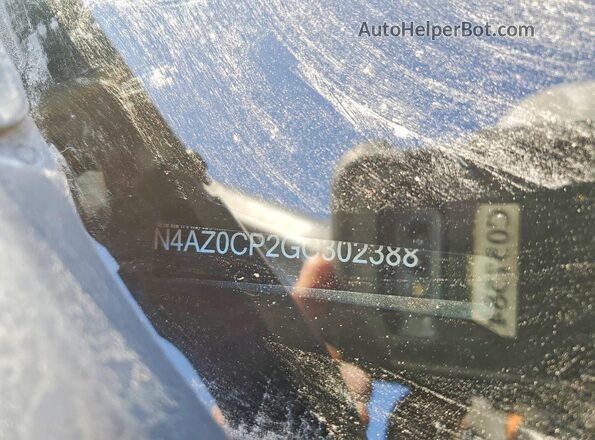 1N4AZ0CP2GC302388 2016 NISSAN LEAF Серый Вид наклейки с VIN-кодом