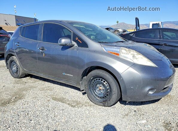 1N4AZ0CP5GC302479 2016 NISSAN LEAF Серый Передняя правая четверть