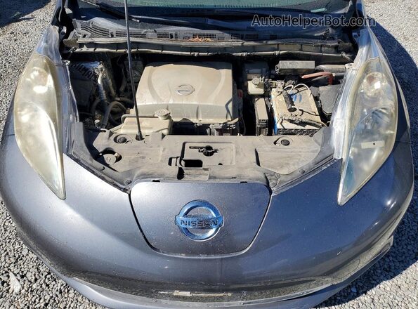 1N4AZ0CP5GC302479 2016 NISSAN LEAF Серый Вид задней части салона