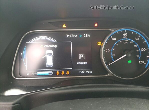 1N4AZ1BV2SC561283 2025 NISSAN LEAF Синий Вид щитка приборов
