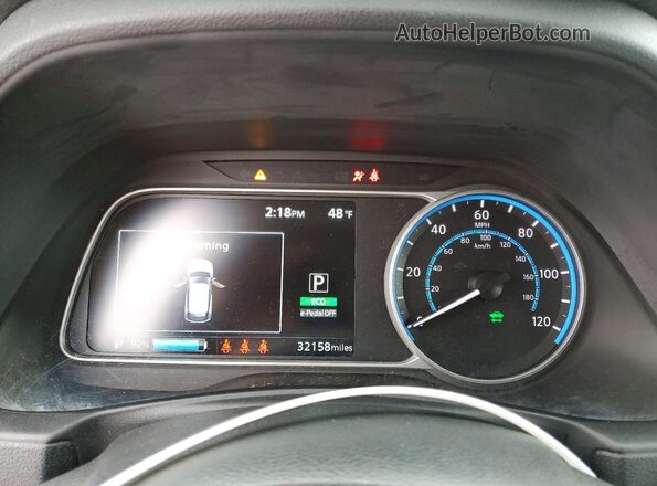 1N4AZ1BV9PC551034 2023 NISSAN LEAF White Vista del cuadro de instrumentos