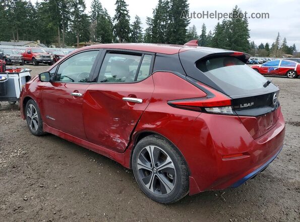 1N4AZ1CP4KC306487 2019 NISSAN LEAF Red უკანა მარცხენა