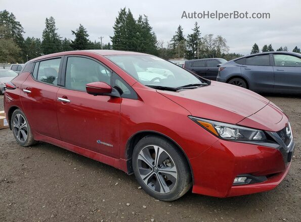 1N4AZ1CP4KC306487 2019 NISSAN LEAF Red წინა მარჯვენა