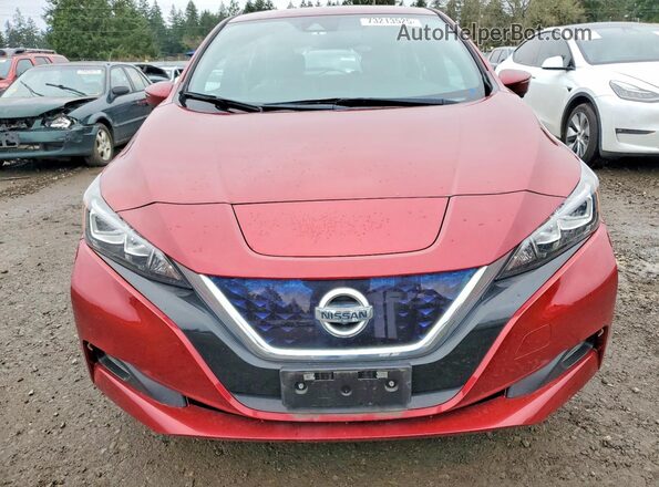 1N4AZ1CP4KC306487 2019 NISSAN LEAF Red წინა ხედი