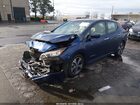 2019 Nissan Leaf Sl Blue vin: 1N4AZ1CP4KC308157