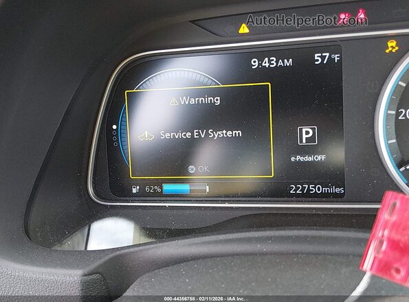 1N4AZ1CP4KC308157 2019 NISSAN LEAF Blue 