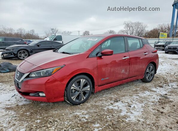 1N4AZ1CP5JC306397 2018 NISSAN LEAF Red Przód lewy