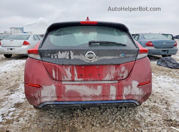 1N4AZ1CP5JC306397 2018 NISSAN LEAF Red Widok z tyłu