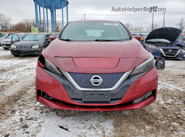 1N4AZ1CP5JC306397 2018 NISSAN LEAF Red Widok z przodu