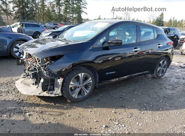1N4AZ1CP5KC305512 2019 NISSAN LEAF Черный Передняя левая четверть
