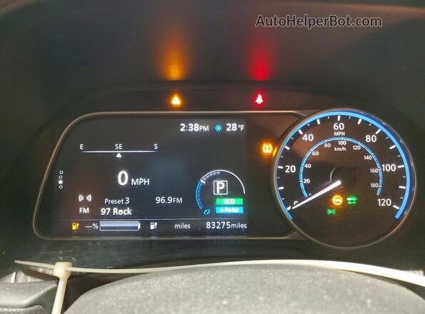 1N4AZ1CP9JC305768 2018 NISSAN LEAF Серый Вид щитка приборов