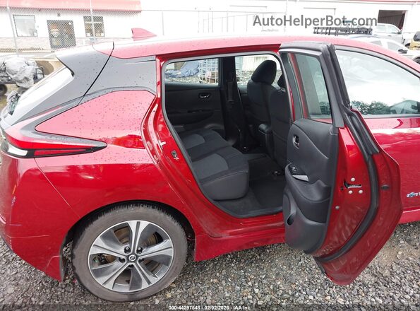 1N4AZ1CPXJC306640 2018 NISSAN LEAF Красный Вид наклейки с VIN-кодом