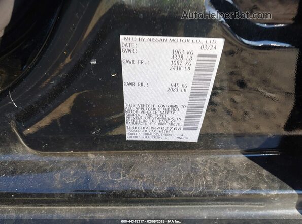1N4BL4BV2RN402768 2024 NISSAN ALTIMA Black Widok komory silnika