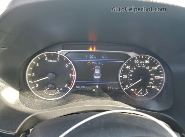 1N4BL4BVXKC233889 2019 NISSAN ALTIMA White Вид щитка приладів