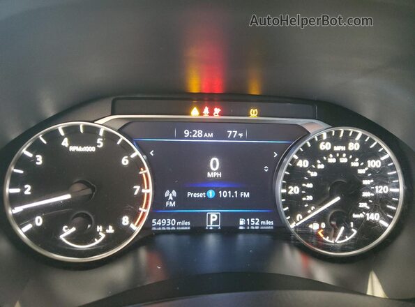 1N4BL4CV7NN380792 2022 NISSAN ALTIMA Black Widok zestawu wskaźników