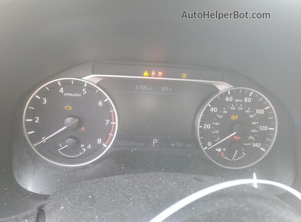 1N4BL4DV7KC104912 2019 NISSAN ALTIMA Серебряный Вид щитка приборов