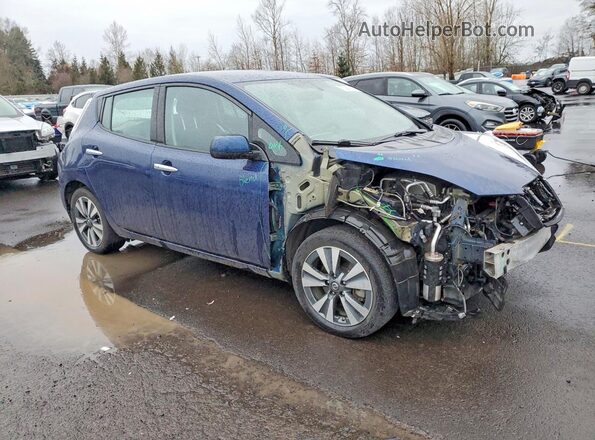 1N4BZ0CP0HC304856 2017 NISSAN LEAF Синий Передняя правая четверть