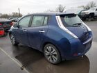 2017 Nissan Leaf S Синий vin: 1N4BZ0CP0HC304856
