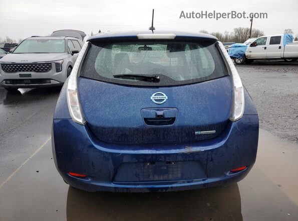 1N4BZ0CP0HC304856 2017 NISSAN LEAF Синий Вид сзади