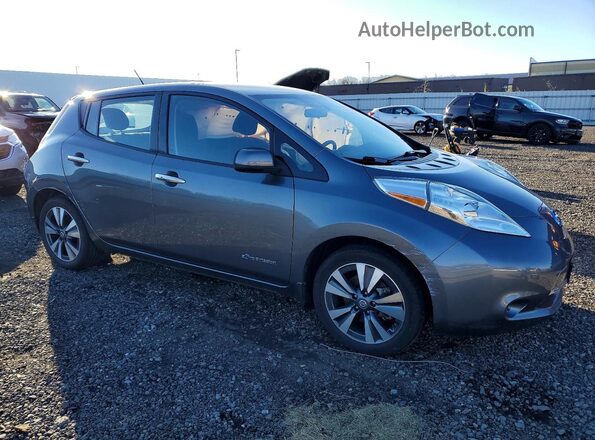 1N4BZ0CP1HC306664 2017 NISSAN LEAF Gray Передня права чверть
