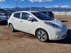 2016 Nissan Leaf Sv White vin: 1N4BZ0CP2GC300144