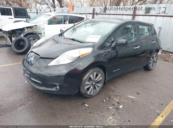 1N4BZ0CP5GC307265 2016 NISSAN LEAF Черный Передняя левая четверть
