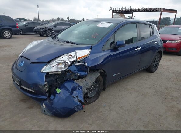 1N4BZ0CP5HC307848 2017 NISSAN LEAF Dark Blue Передняя левая четверть