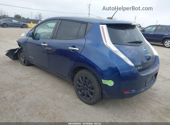 1N4BZ0CP5HC307848 2017 NISSAN LEAF Dark Blue Задняя левая четверть