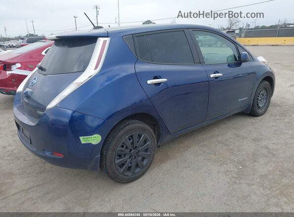 1N4BZ0CP5HC307848 2017 NISSAN LEAF Dark Blue Задняя правая четверть
