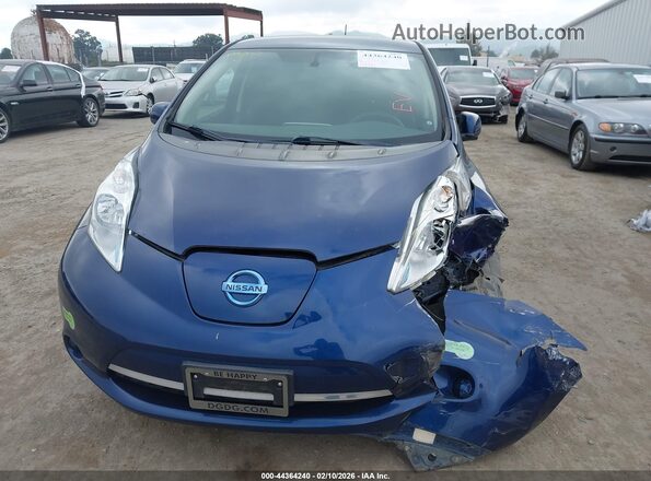 1N4BZ0CP5HC307848 2017 NISSAN LEAF Dark Blue Вид щитка приборов