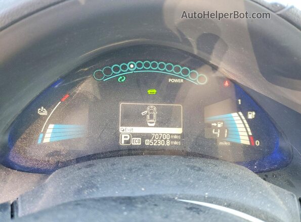 1N4BZ0CP5HC310409 2017 NISSAN LEAF Gray Widok zestawu wskaźników
