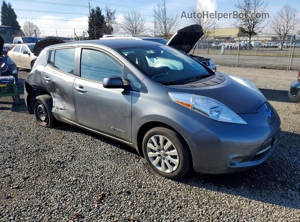 1N4BZ0CP5HC310409 2017 NISSAN LEAF Gray Przód prawy