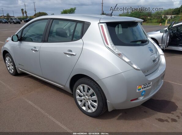 1N4BZ0CP7HC306376 2017 NISSAN LEAF Silver Trasero izquierdo