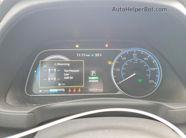 1N4BZ1BV0NC558682 2022 NISSAN LEAF Серебряный Вид щитка приборов