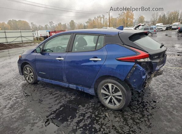 1N4BZ1CP7KC312191 2019 NISSAN LEAF Blue Հետևի ձախ