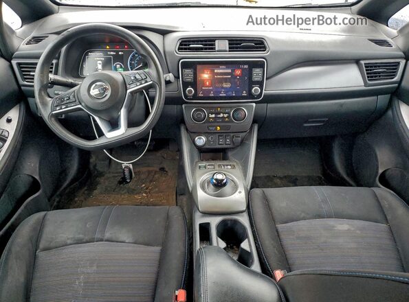 1N4BZ1CP7KC312191 2019 NISSAN LEAF Blue Առջևի վահանակի տեսք