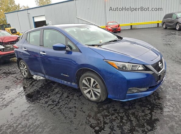 1N4BZ1CP7KC312191 2019 NISSAN LEAF Blue Առջևի աջ