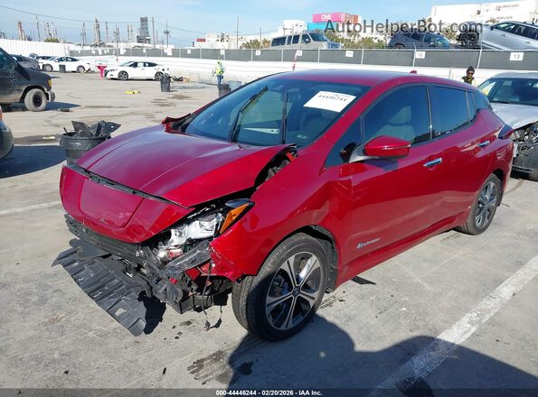 1N4BZ1CP8KC317304 2019 NISSAN LEAF Красный Передняя левая четверть