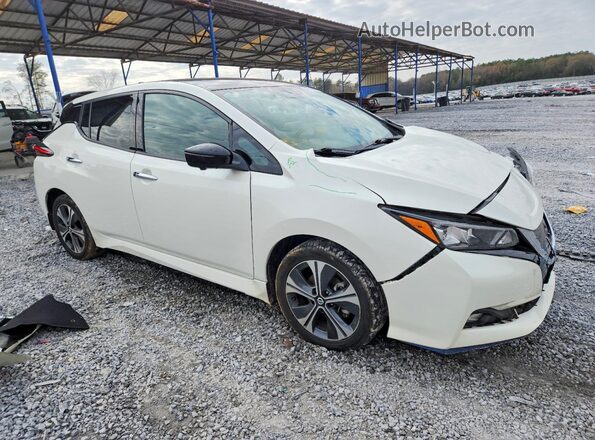 1N4BZ1DV0MC551646 2021 NISSAN LEAF Белый Передняя правая четверть